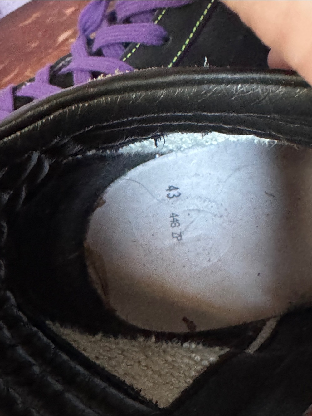 Golden Goose Slide Leather High-Top Sneaker in Black & Neon Green - Picture 7 of 7